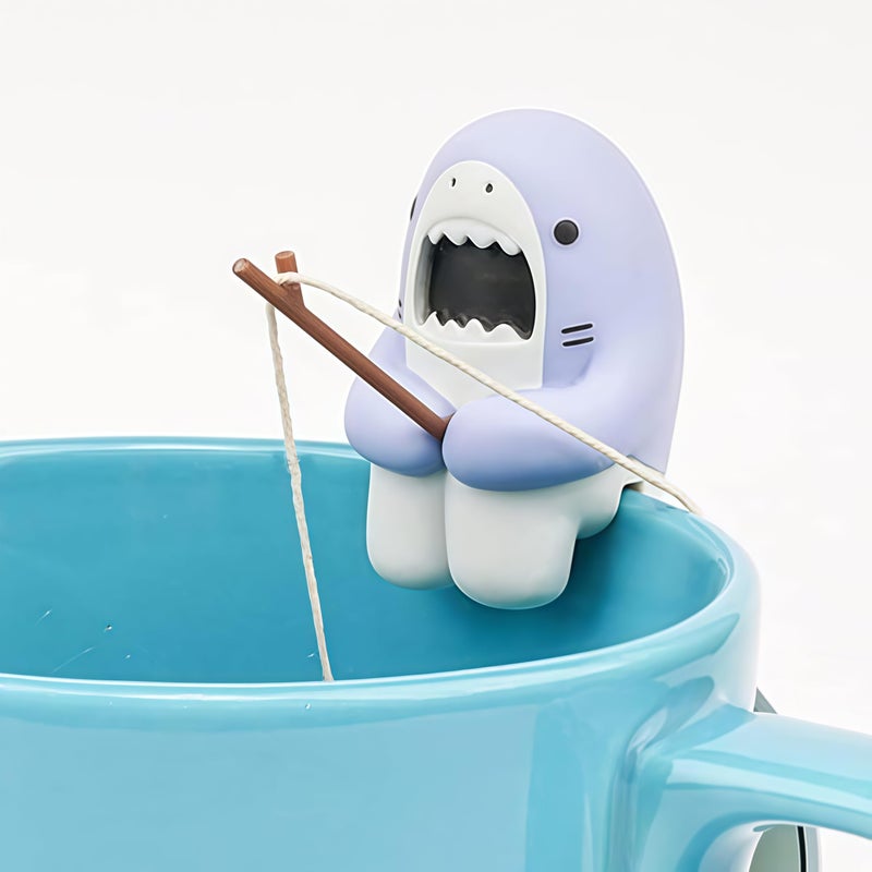JackCao Creative Shark Shape Tea Infuser, Loose Leaf Tea Strainer, Funny Animal Shaped Tea Filters Gift for Tea Drinkers Shark Accessories Tea Lovers Accessory ï»¿ - Image 1