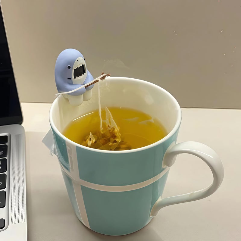 JackCao Creative Shark Shape Tea Infuser, Loose Leaf Tea Strainer, Funny Animal Shaped Tea Filters Gift for Tea Drinkers Shark Accessories Tea Lovers Accessory ï»¿ - Image 4