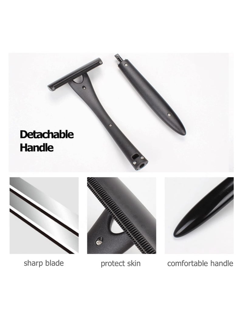 SOLARAE Back Shavers, Body Shaver for Men, Shave Your Own Back Hair in Minutes, Extreme Reach Handle, Wet or Dry Shaving, 25 to Replace Razors, Curved Head, Long Handle, Extreme Reach Handle - Image 4