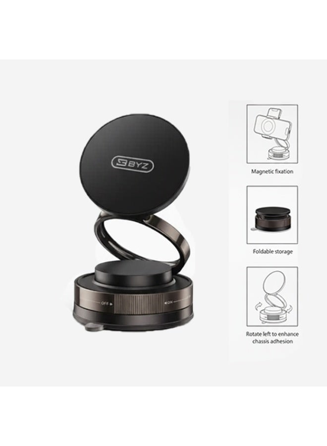 حامل الهاتف المغناطيسي القابل للتعديل 360° من بيوند باسيكس | قاعدة قابلة للطي بزاوية 180°، كوب شفط قوي للغاية، تركيب مغناطيسي للسيارة، المنزل والمكتب – قبضة عالمية لهواتف آيفون وأندرويد