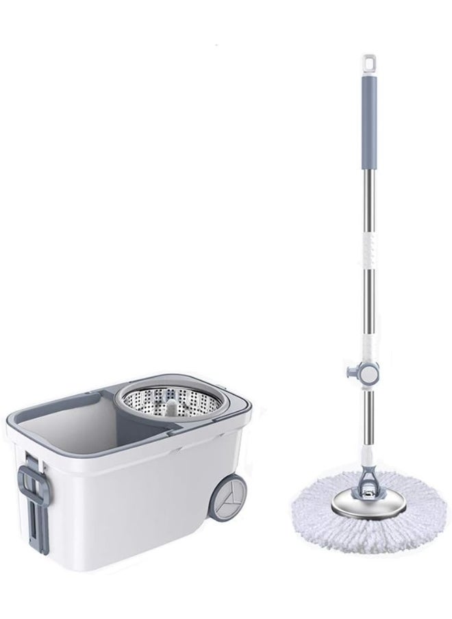 Artist Unknown Mop, wipe the floor, wipe the window, no need to wash by hand, 360° rotating tray, dust and water absorption, thick fiber cotton head  - Image 1
