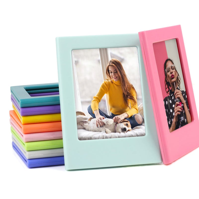 shantmay 24 Pack Magnetic Picture Frame 2x3 Picture Frame Mini Picture Frames Set For Polaroid Frame Instax Frame Photo Frames for Refrigerator Wallet Size Picture Frames Shantmay 