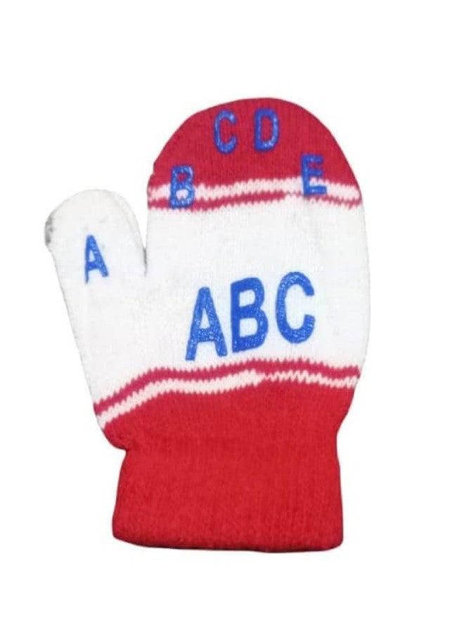 MIKONIKO Kids Boys & Girl's Toddler Mutthi ABC Letters full Finger Winter Gloves/Mittens_Pack Of 4 (Multicolour,6-12 months) - Image 2