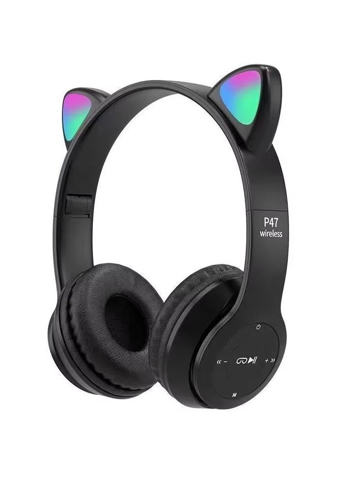 Cat Ear Bluetooth Wireless Headphones - Image 1
