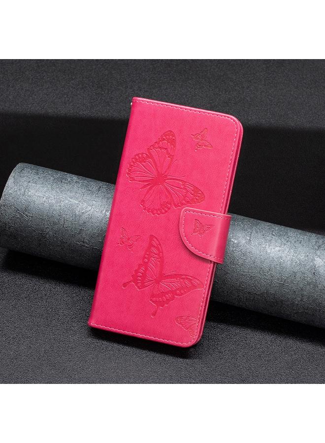 اس-توب جراب هاتف جلدي منقوش عليه فراشتان لهاتف iPhone 16 Pro Max - Image 2