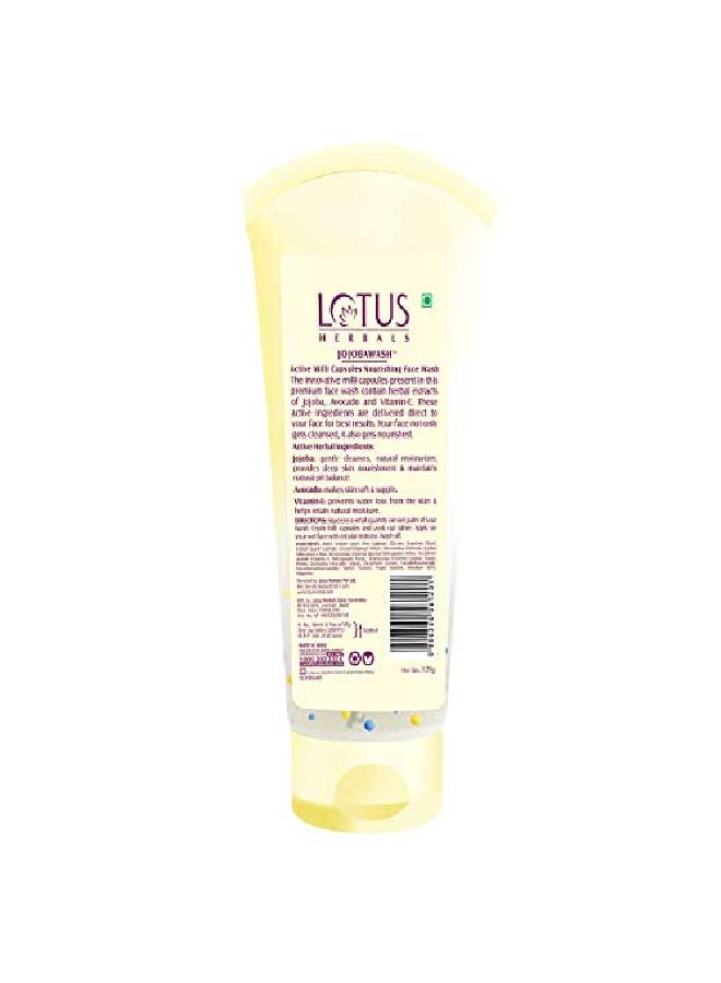 LOTUS HERBALS Jojoba Face Wash Active Milli Capsules 120G  - Image 3