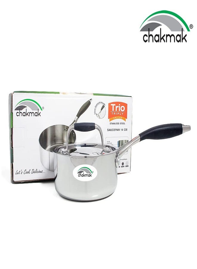 CHAKMAK TRIPLY Trio Saucepan with LID 14 CM Dia - Image 2