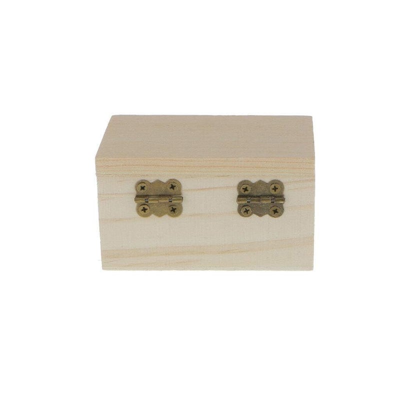 2PCS Wooden Unfinished Storage Box DIY Arts Crafts Hobbies and Home Dcor  - Image 2