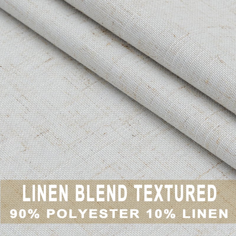 Kayne Studio Blackout Pinch Pleated Curtains 95 Inches Long Linen Blended Pinch Pleat Drapes for Living Room Thermal Insulated Window Curtains Back Tab with 9 Hooks (Natural Beige 40"" x 95"" 1panel) - Image 5
