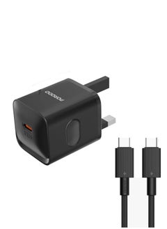USB-C Wall Charger with Type-C Cable - Black