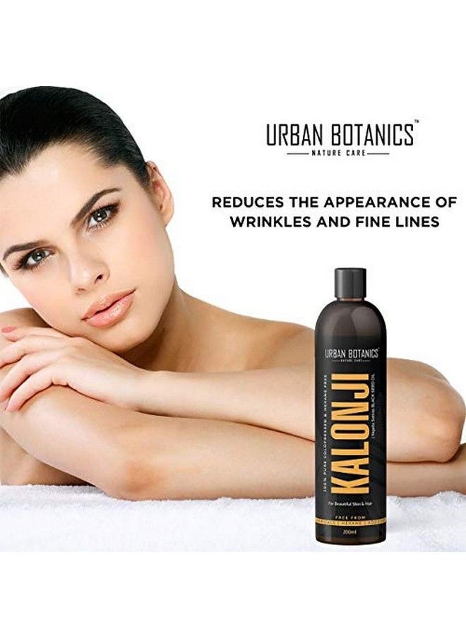 UrbanBotanics - Premium Cold Pressed Kalonji Oil Virgin Grade Black Seed Oil Nigella Sativa 200Ml - Image 1