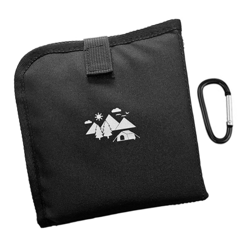 Aotu Sit Pad Compact Rainproof Outdoor Foldable Camping Cushion Lightweight 85g with Carry Bag Sitting Pad Rainproof Mat Sitting Pad Black - Image 3