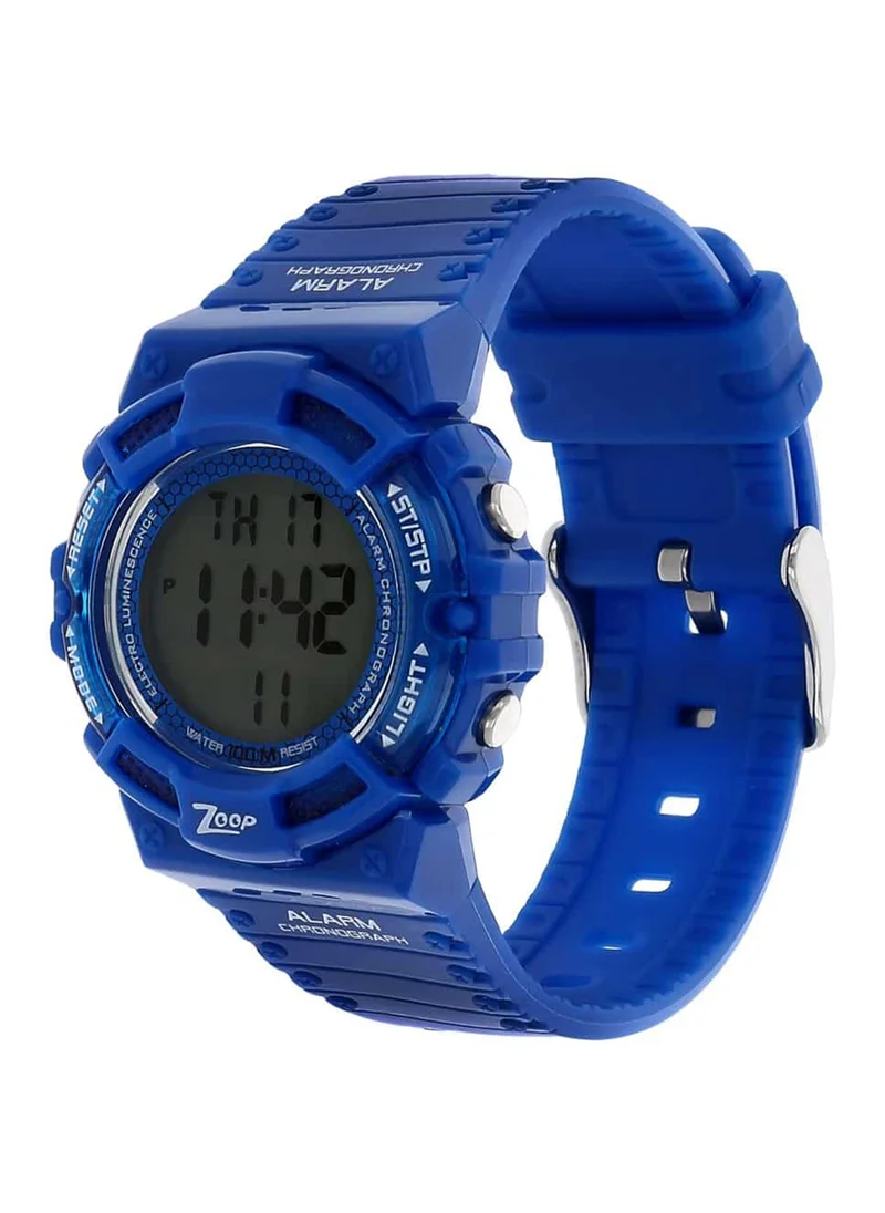 زوب Kids Unisex Digital Round Shape Polyurethane Wrist Watch C4040PP03 - 41 Mm