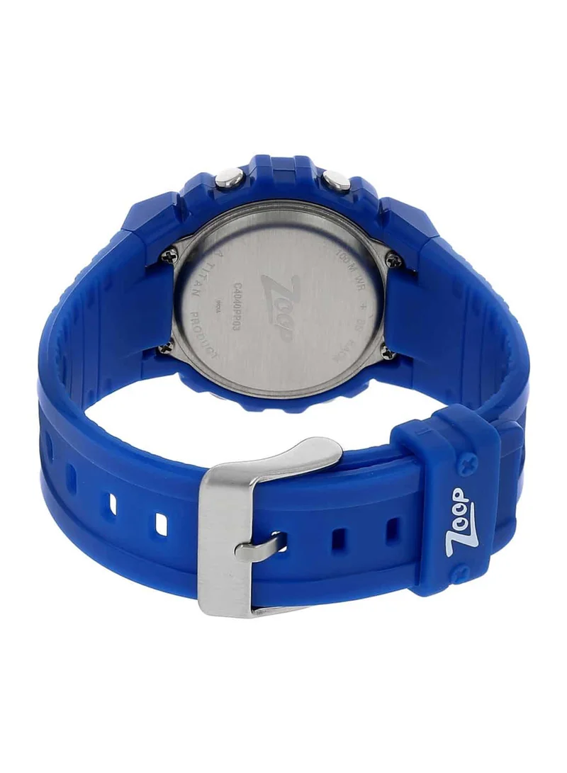 Zoop Kids Unisex Digital Round Shape Polyurethane Wrist Watch C4040PP03 - 41 Mm