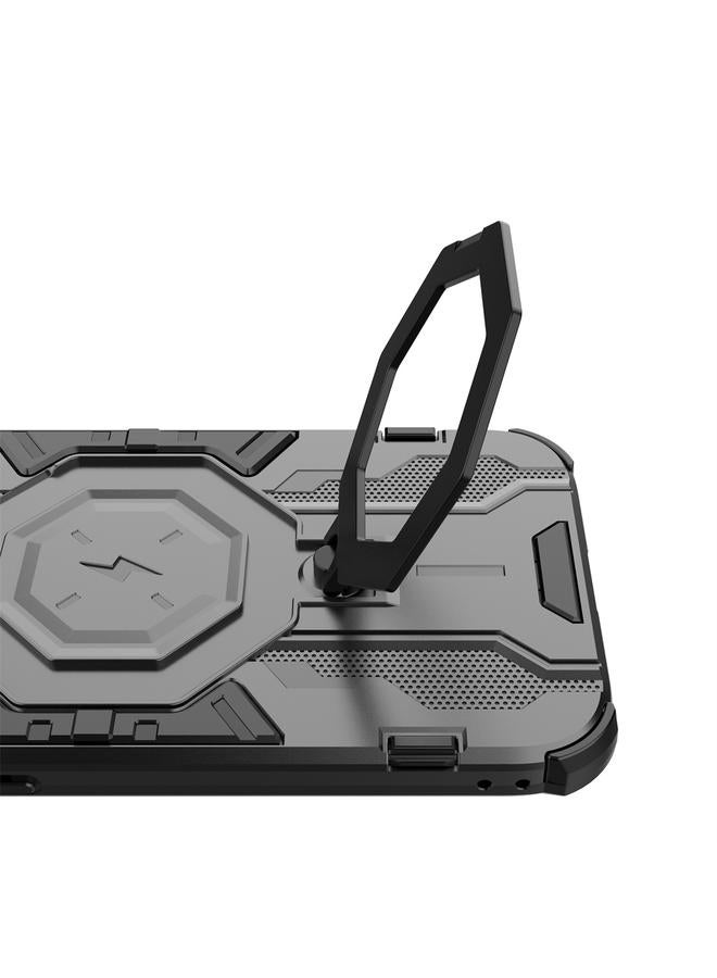 اس-توب جراب لهاتف iPhone 15 Pro Max MagSafe Supersonic Armor Holder PC Hybrid TPU جراب هاتف - Image 4