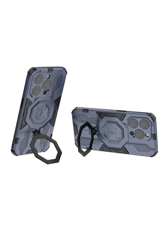 اس-توب جراب لهاتف iPhone 15 Pro Max MagSafe Supersonic Armor Holder PC Hybrid TPU جراب هاتف - Image 3
