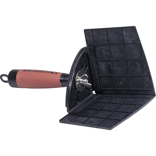 Marshalltown Exact Angle Inside Corner Trowel, Drywall and Plastering Corner Trowel, 90 Degrees to 154 Degrees, Easy to Clean Nylon Blade, DuraSoft Handle, EA917 - Image 3