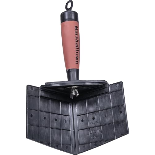 Marshalltown Exact Angle Inside Corner Trowel, Drywall and Plastering Corner Trowel, 90 Degrees to 154 Degrees, Easy to Clean Nylon Blade, DuraSoft Handle, EA917 - Image 1