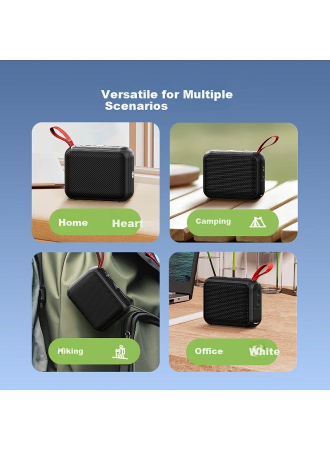 JD.com Jd Jingzao J-box Portable Bluetooth Speaker, Outdoor Waterproof Speaker, Ipx7 Waterproof, Subwoofer, Can Connect Two Speakers For Stereo Sound, Energetic Red - Image 3