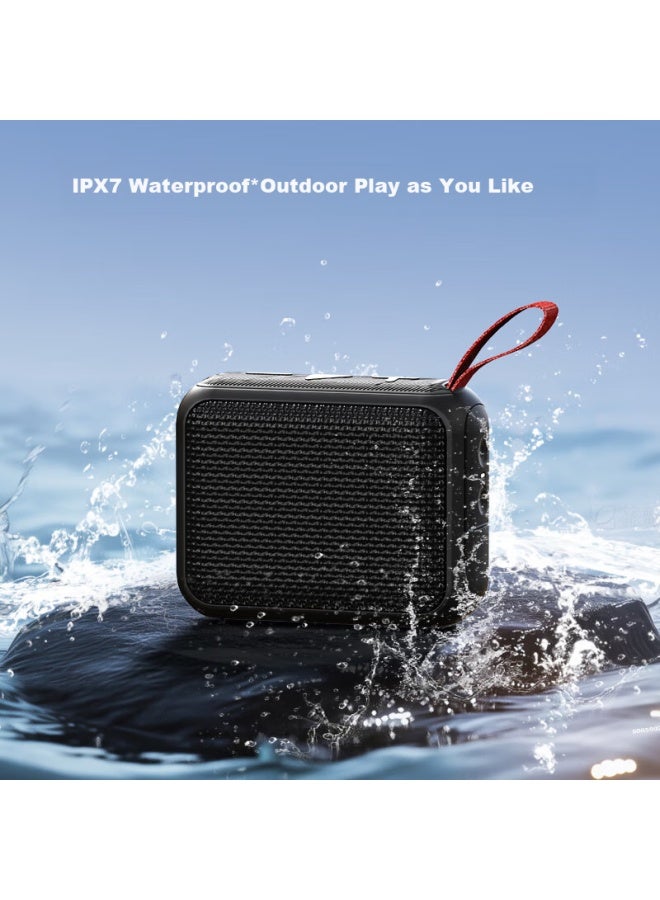 JD.com Jd Jingzao J-box Portable Bluetooth Speaker, Outdoor Waterproof Speaker, Ipx7 Waterproof, Subwoofer, Can Connect Two Speakers For Stereo Sound, Energetic Red - Image 2