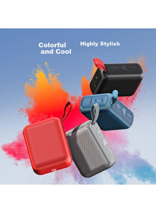 JD.com Jd Jingzao J-box Portable Bluetooth Speaker, Outdoor Waterproof Speaker, Ipx7 Waterproof, Subwoofer, Can Connect Two Speakers For Stereo Sound, Energetic Red - Image 1