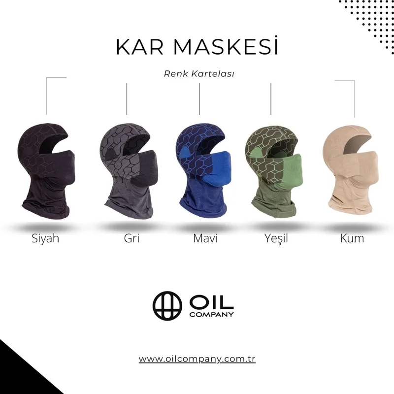 اويل كومباني Navy Blue Balaclava Thermal Ski Mask Unisex