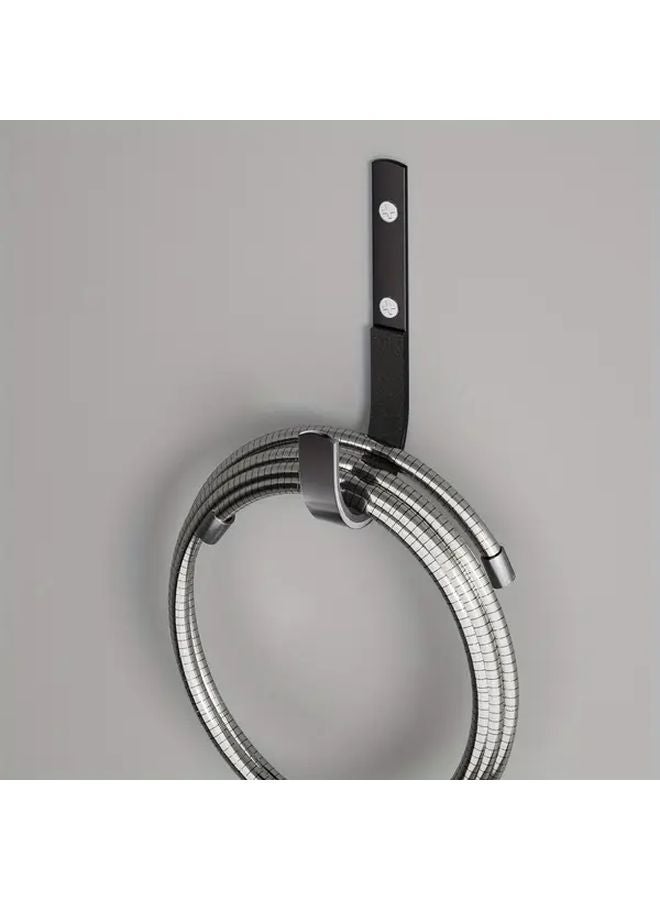 2 Sets Black J Shaped Hooks Wall Mounted Bike Rack Storage Organizer - Image 2