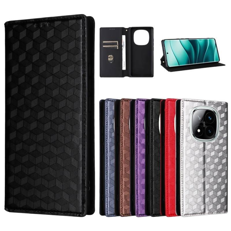 غطاء واقي بTPU لـ Redmi Note 14 Pro مع حامل قائم ومغناطيس قوي مع تغطية كاملة باللون أسود مغناطيسي بوظيفة حامل من مادة TPU باللون الأسود باللون الأحمر - Image 2