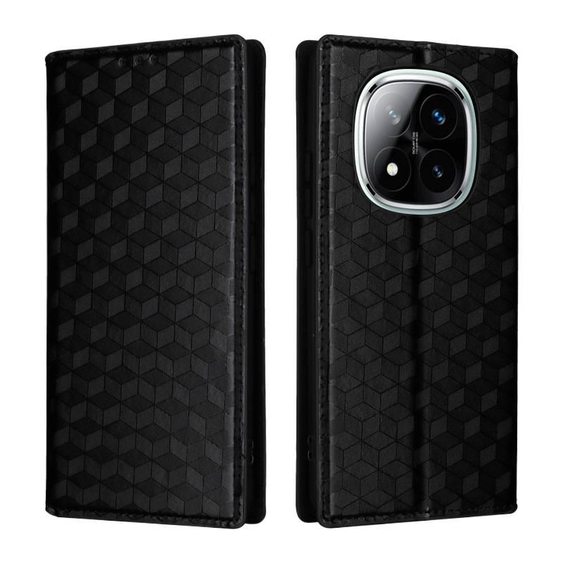 غطاء واقي بTPU لـ Redmi Note 14 Pro مع حامل قائم ومغناطيس قوي مع تغطية كاملة باللون أسود مغناطيسي بوظيفة حامل من مادة TPU باللون الأسود باللون الأحمر - Image 5