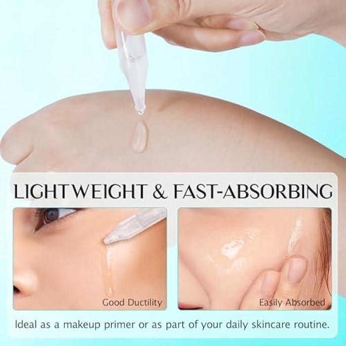 Meifenla 3% Hyaluronic Acid Serum for Face,Ultra-Hydrating Hyaluronic Acid Serum Tube Smooth Skin Deep Moisturizing Facial Serum for Anti-Aging with 30 Pcs Single-Use Vials Design - Image 4