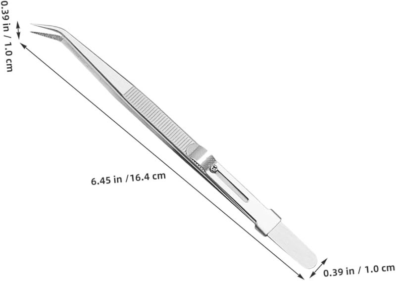 Stainless Steel Jewelry Tweezers Precision Static Non Tools for Crafts Electronics Eyelash Application - Image 2