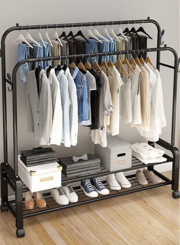 Perfii Clothes Metal Garment Rack for Home and Bedroom Storage - Image 3