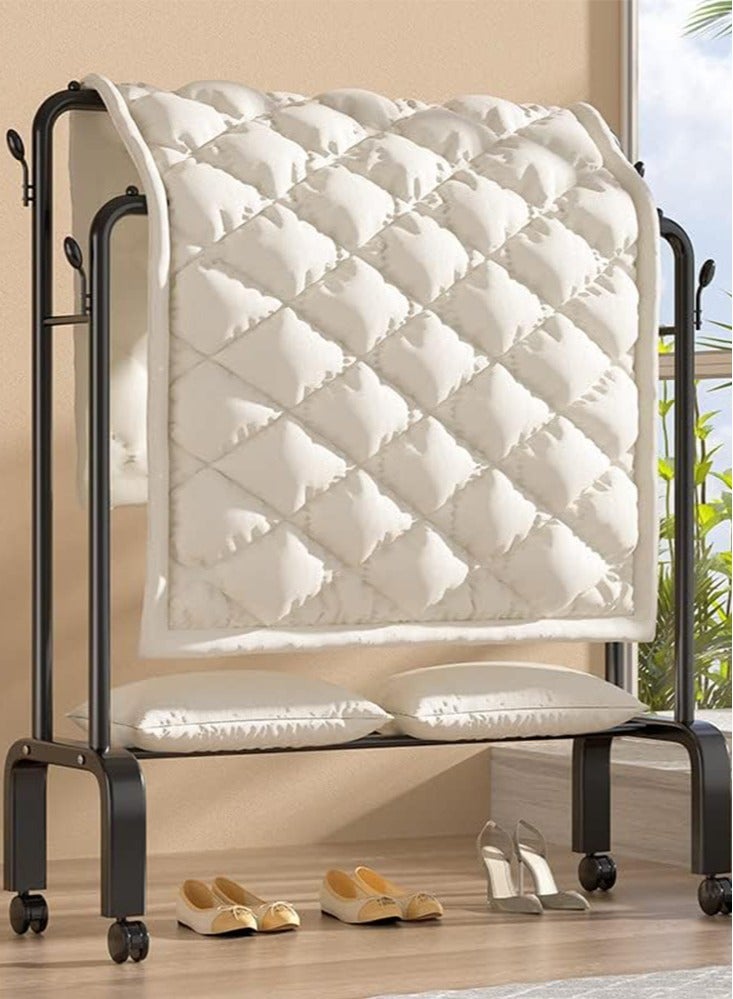 Perfii Clothes Metal Garment Rack for Home and Bedroom Storage - Image 2