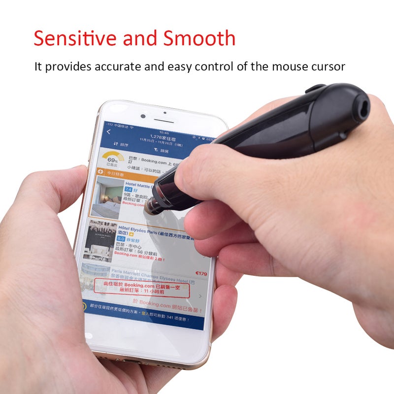 PR-08 2.4Ghz Wireless Optical Touch-pen 800/1200/1600DPI Wireless Pen with Web Browsing Laser-Presenter Handwriting Ergonomic Mice for PC Laptop Computer - Image 2