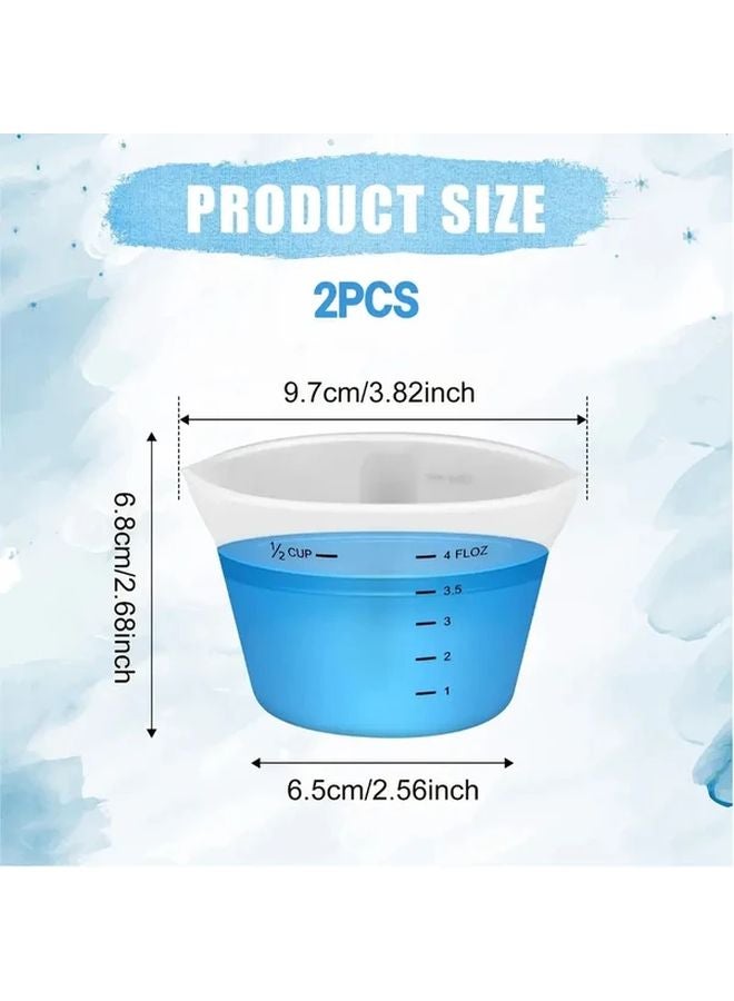 2pcs Reusable Silicone Laundry Detergent Cups Dishwasher Safe Leak Proof 125ml - Image 3