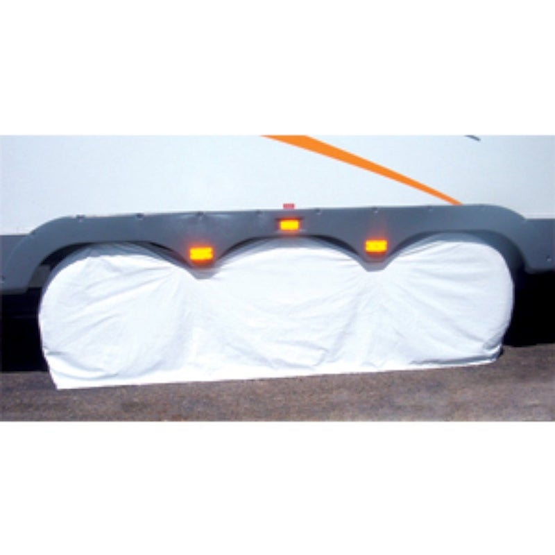ADCO 3983 White Small Triple Axle Tyre Gard Wheel Cover - Image 5