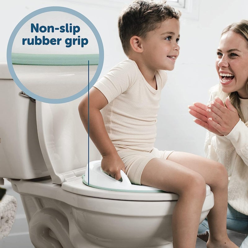 0TO1 TECH Potty Training Seat with Detachable Soft Cushion & Splash Guard - Fits Round and Oval Toilets (Pink) - Image 3