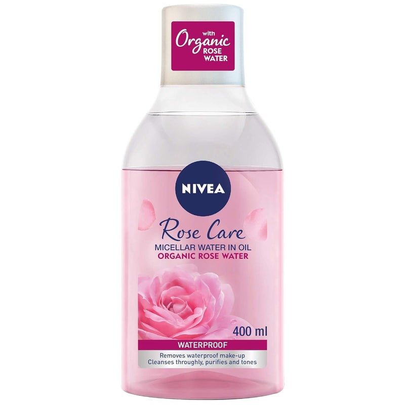 NIVEA Micellar Cleansing Water, Skin Breathe Rose MicellAIR, 400ml - Image 1