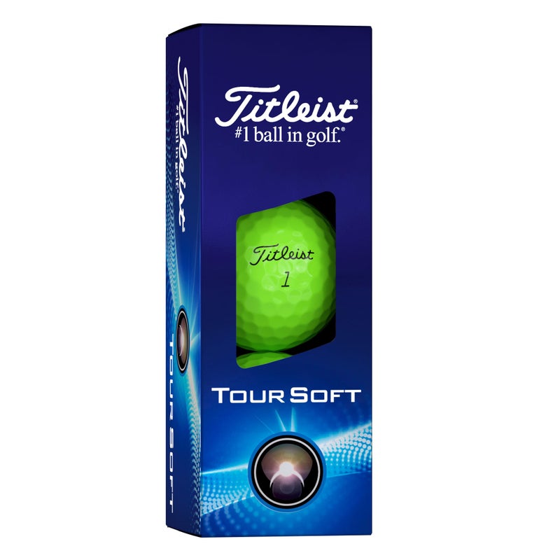 Titleist كرات جولف تايليست تور سوفت، أخضر لامع (12 كرة) - Image 2