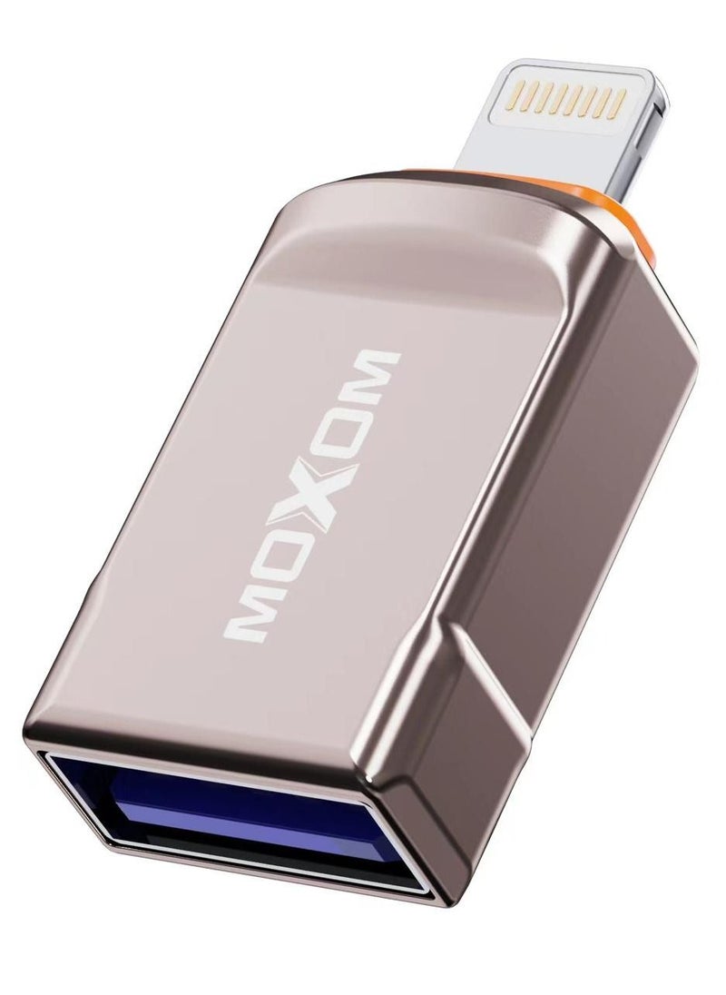 MOXOM OTG Adapter for iPhone Lightning & USB LX-AX802  - Image 1