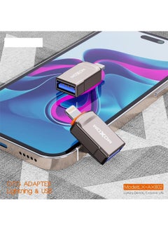 MOXOM OTG Adapter for iPhone Lightning & USB LX-AX802  - Image 3