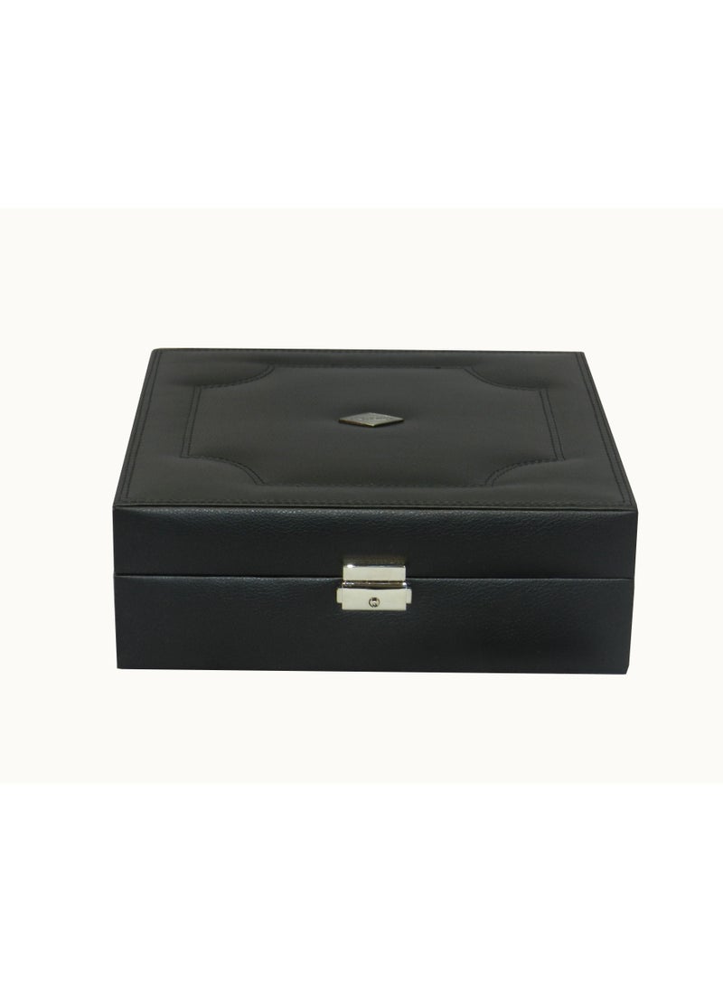 LAVERI LEATHER - Laveri Watch Box  for Men Women (12 Slots), Premium PU Leather Watch Display Case Box Organizer with Removable Pillow - Image 1