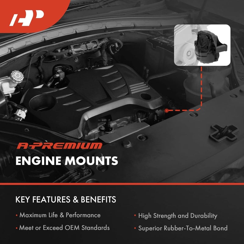 A-Premium 2PCS Front Left and Right Engine Motor Mount Kit for Ford Mustang 1994-1995 3.8L - Image 3