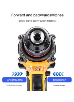 ELIKLIV ELIKLIV 48V Cordless Drill Set with 3/8" Keyless Chuck, 45Nm Max Torque, 25+1 Clutch Cordless Drill, Basic Toolbox for Home Repairs with 2 Batteries  - Image 3