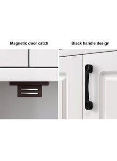 NKX Modern Wooden Storage Kitchen Cabinet with Shelves for Living Room & Kitchen  - Image 3