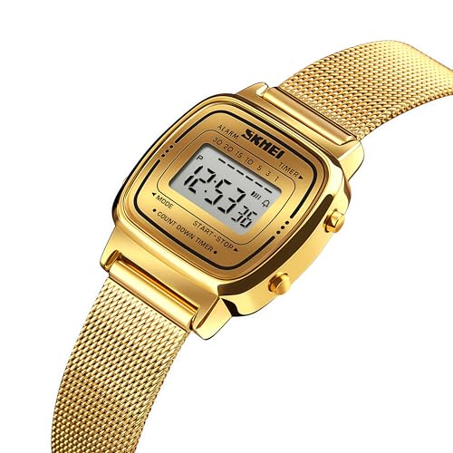 MASTOP Women's Quartz Watches Ultra-Thin Gorgeous Simple Petite Wrist Watches Small Dial Mesh Steel Bracelet (Steel Silver) - Image 2