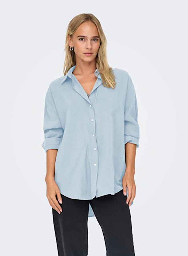 ONLY ONLY Womens Zazima Longsleeve Loose Shirt Woven  - Image 1