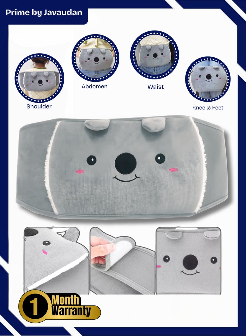 برايم بي جافاودان حزام كيس الماء الساخن الكهربائي لتخفيف آلام الجسم، وسادة تدفئة قابلة لإعادة الشحن مع غطاء من الصوف لتخفيف آلام الجسم، وتدفئة اليدين، وتخفيف آلام التهاب المفاصل، وتشنجات الدورة الشهرية، والعلاج الساخن والبارد - Image 1