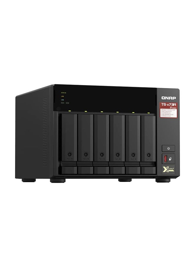 QNAP TS-673A-8G 6 Bay High-Performance NAS with 2 x 2.5GbE Ports and Two PCIe Gen3 Slots  - Image 2