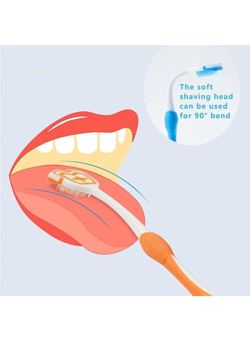 Tongue Coating Brush, Silicone Tongue Scraper, Double-Sided, Oral Hygiene, Bad Breath Remover, 1 PC Random Color - Image 4